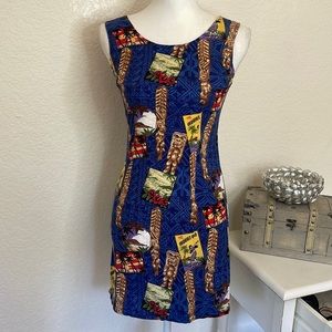 Pacific Legend Hawaiian Tiki mini dress‎ size Small